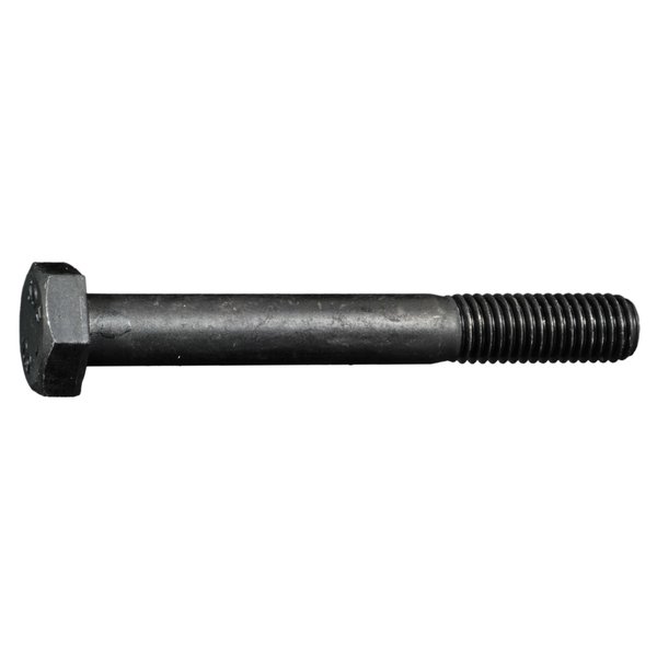 Midwest Fastener Class 10.9, M10-1.50 Hex Head Cap Screw, Plain Steel, 80 mm L, 4 PK 73811